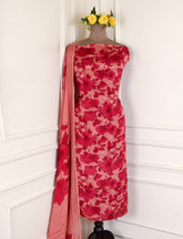 Chinon Peach Unstitched Suit