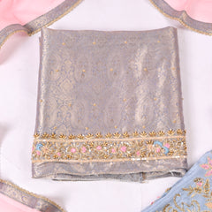 Brocade Dusty Lavender Unstitched Suit