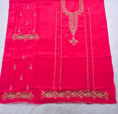 Crepe Magenta Unstitched Suit