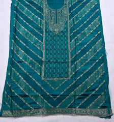 Banarasi Ferozi Unstitched Suit