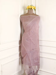 Organza Mauve Unstitched Suit