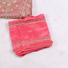 Shimmer Onion Pink Unstitched Suit