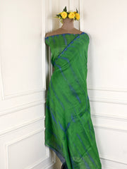 Georgette Blue Unstitched Suit
