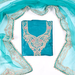 Gavadin Sky Blue Unstitched Suit