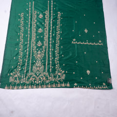 Gavadin Silk Green Unstitched Suit