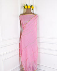Shimmer Pink Unstitched Suit