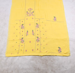 Georgette Lemon Unstitched Suit
