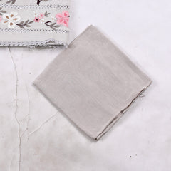 Organza Silver floral Unstitched Suit