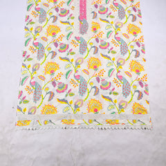 Cotton Cream Unstitched Suit