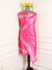 Gavadin Silk Magenta Unstitched Suit