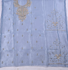 Glass Blue Unstitched Suit