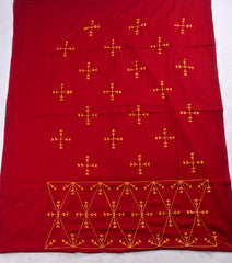 Mul Mul Maroon Phulkari Suit