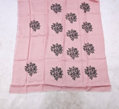 Organza Pastel Pink Unstitched Suit