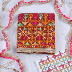 Khaddar Brown Unstitched Suit