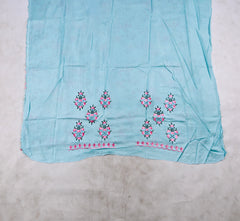 Muslin ferozi Unstitched Suit