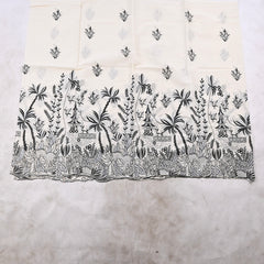 Pure Cotton Black Unstitched Suit