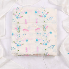 Cotton Blue Unstitched Suit