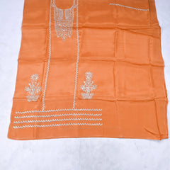 Crepe Mustard Unstitched Suit