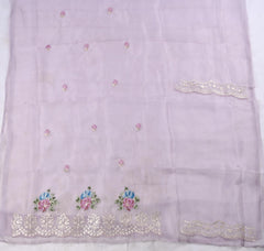Glass Shimmer Lavender Unstitched Suit