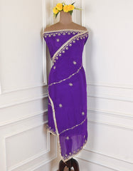 Crepe Purple Lehenga Suit
