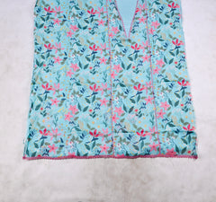 Muslin ferozi Unstitched Suit