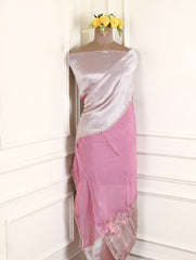Giraffe Shimmer Mauve Unstitched Suit