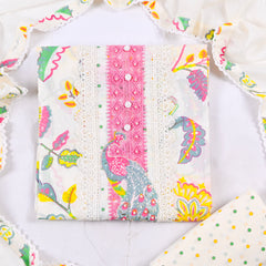 Cotton Cream Unstitched Suit