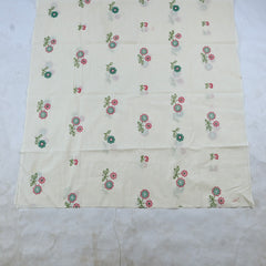 Cora Cotton Off White Unstitched Suit