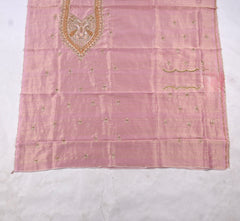 Shimmer Baby Pink Unstitched Suit