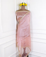 Glass Peach Unstitched Suit
