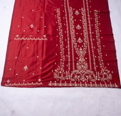 Gavadin Silk Red Unstitched Suit