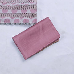 Organza Pink Unstitched Suit
