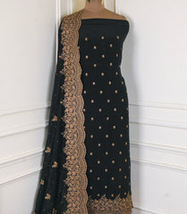 Crepe Black Unstitched Suit