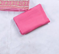 Glass Shimmer Pink Unstitched Suit