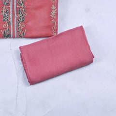 Organza Pink Unstitched Suit