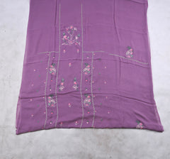 Georgette Purple Unstitched Suit