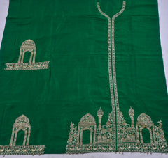 Khadi Green Unstitched Suit