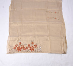 Tissue Shimmer Orange Unstitched Suit