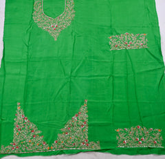 Khadi Parrot Unstitched Suit