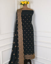 Crepe Black Unstitched Suit