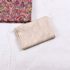 Kashmiri Cotton Check Rose Pink Unstitched Suit