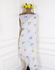Cotton White Unstitched Suit