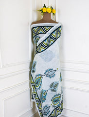Twill Organza Pista Green Unstitched Suit
