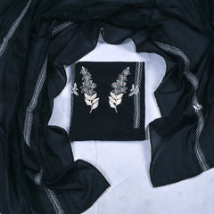 Crepe Black Unstitched Suit