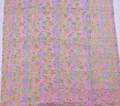 Banarasi Pink Unstitched Suit