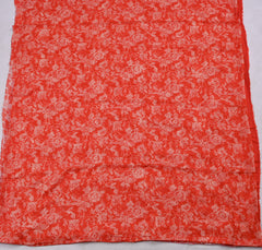 Georgette Red Unstitched Suit