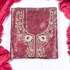 Crush Red Unstitched Suit