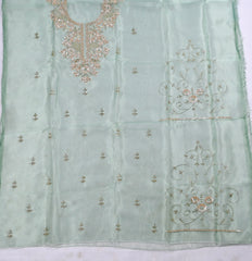 Glass Green Unstitched Suit