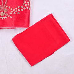 Glass Shimmer Pink Unstitched Suit