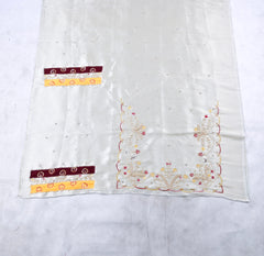Giraffe Shimmer Off-White Unstitched Suit